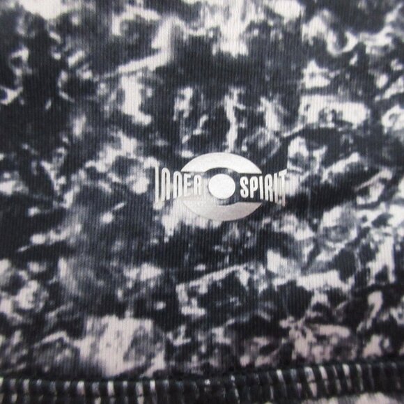 Inner Spirit Leggings Womens Size Large Black White Polyester Mid Rise Ankle - Picture 6 of 6